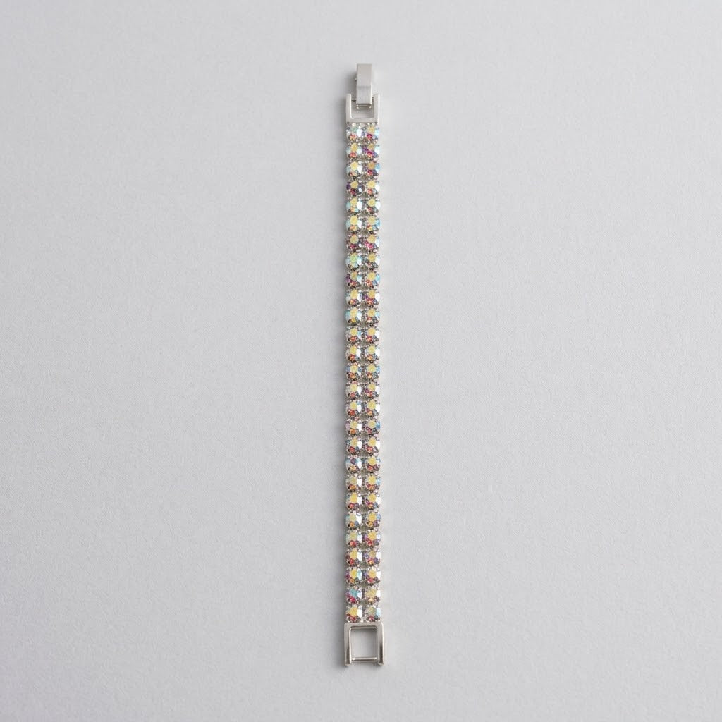 Bracciale Tennis a Doppia Fila con Strass