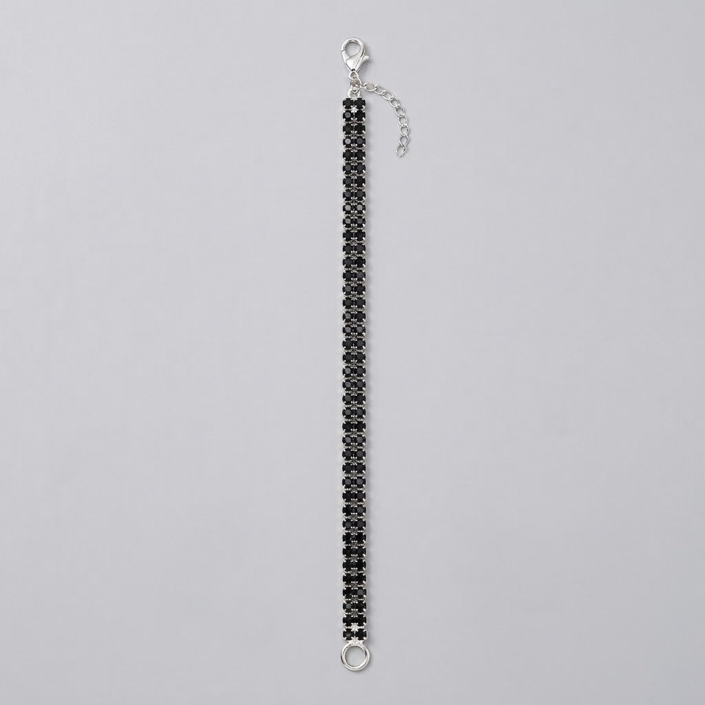 Bracciale Tennis a Doppia Fila con Strass