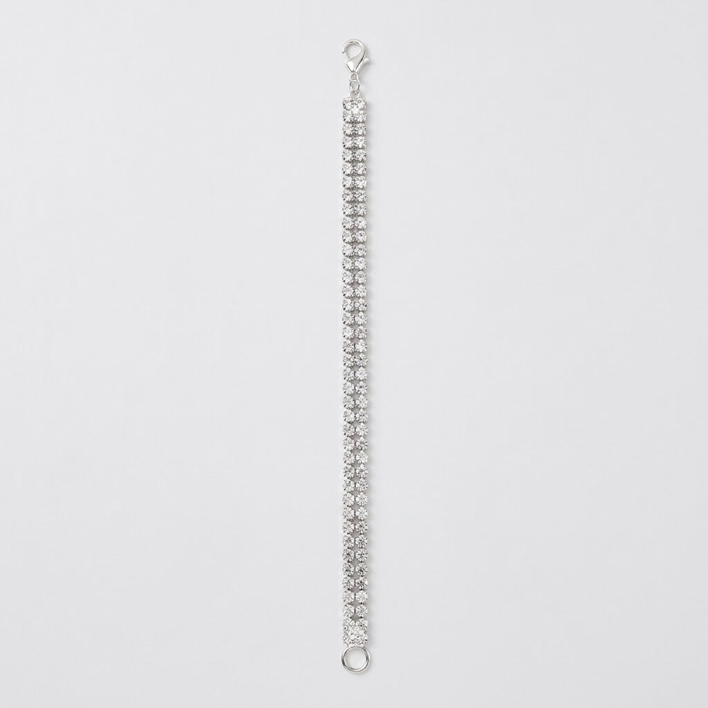 Bracciale Tennis a Doppia Fila con Strass