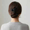 Set 5 Mollette per Capelli Effetto Intrecciato – Griffa Grande + 4 Mini Clip, Stile Minimal 6 pz misti