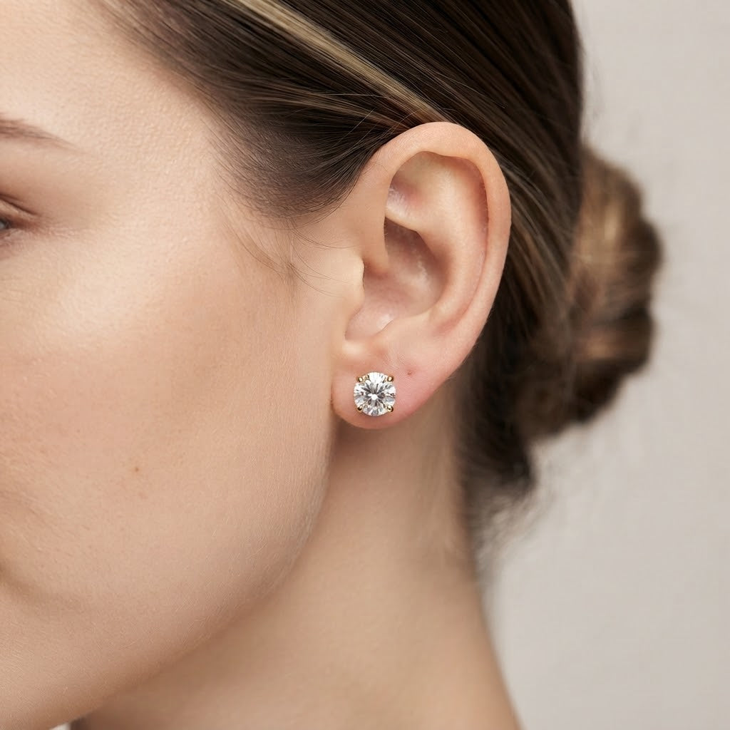 Espositore Orecchini Solitario Cubic Zirconia – Ingrosso 72 pz