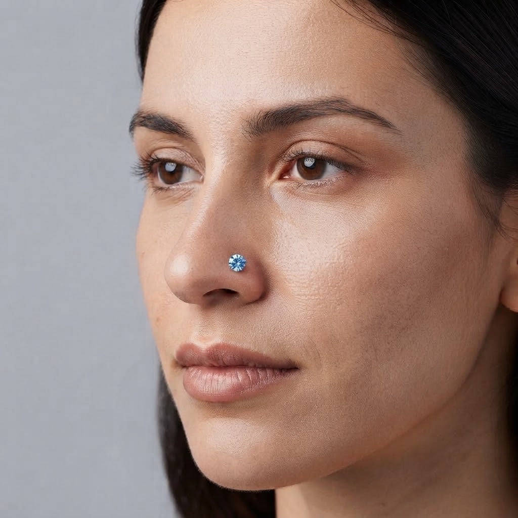 Set 20 Micro Piercing Naso con Zirconi Colorati