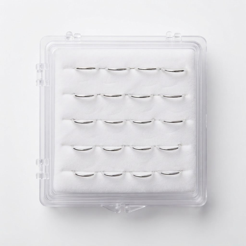 Set 20 Piercing Naso a Cerchio Liscio Minimal