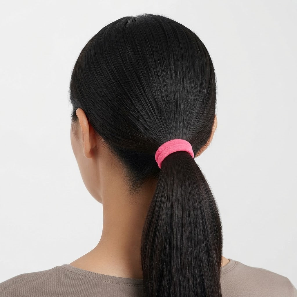 Elastici Capelli Colorati in Poliestere ed Elastico, Colori Fluo (6 pz) Ingrosso