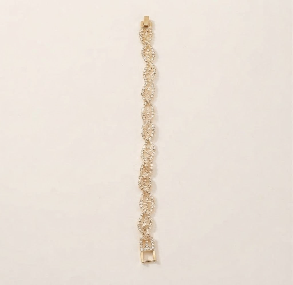 Bracciale Intrecciato in Strass