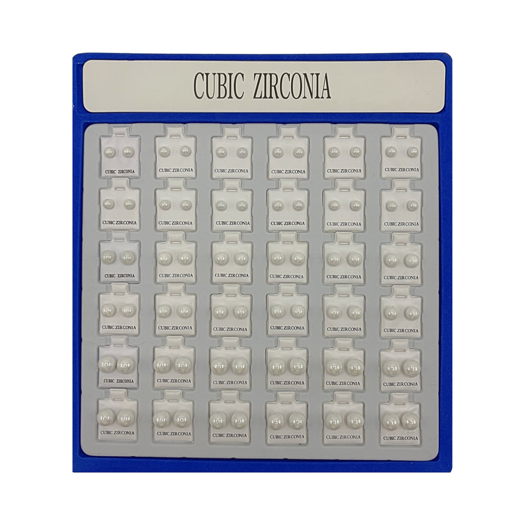 Espositore Orecchini a Perla Classici – Ingrosso 72 pz Perla Sintetica