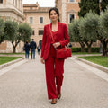 Borsa a Tracolla Donna Rossa con Doppia Tasca Frontale – Crossbody Bag Colore Vivace