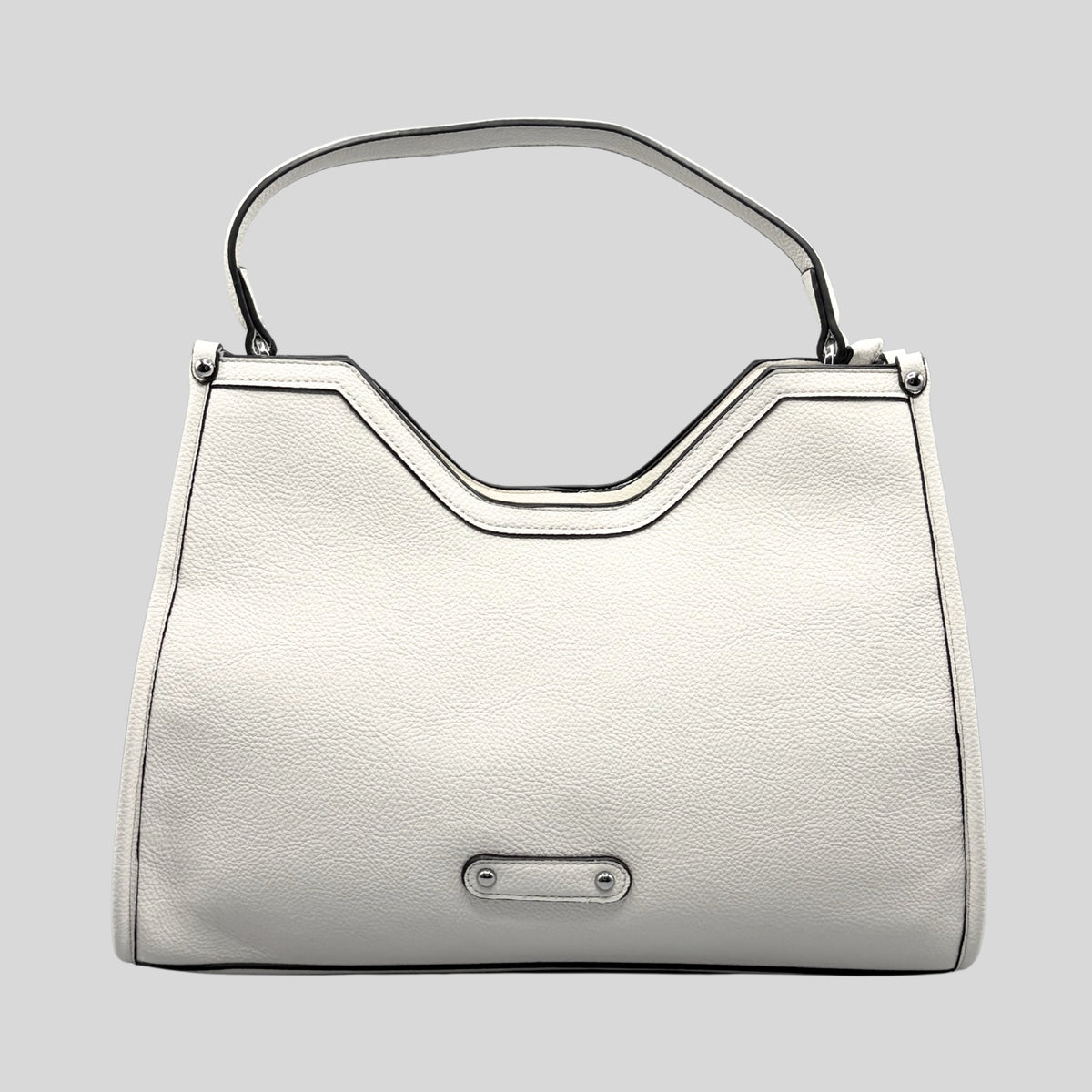 Borsa Donna Elegant Bianca in Pelle | Handbag con Manico
