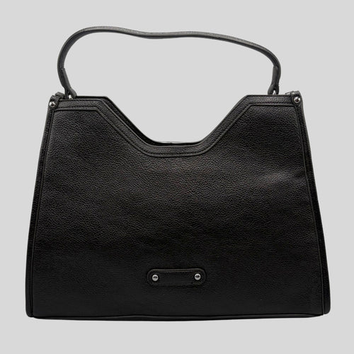 Borsa a Mano e Spalla Elegante con Manico Sagomato – Nero Classico