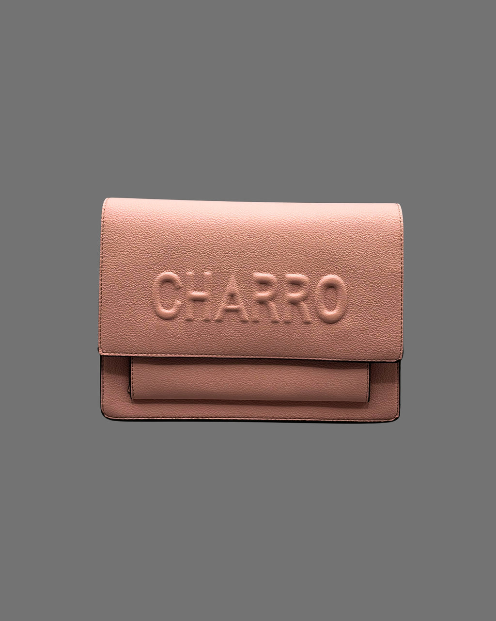 Borsa a Tracolla Charro Rosa Cipria - Ecopelle Elegante