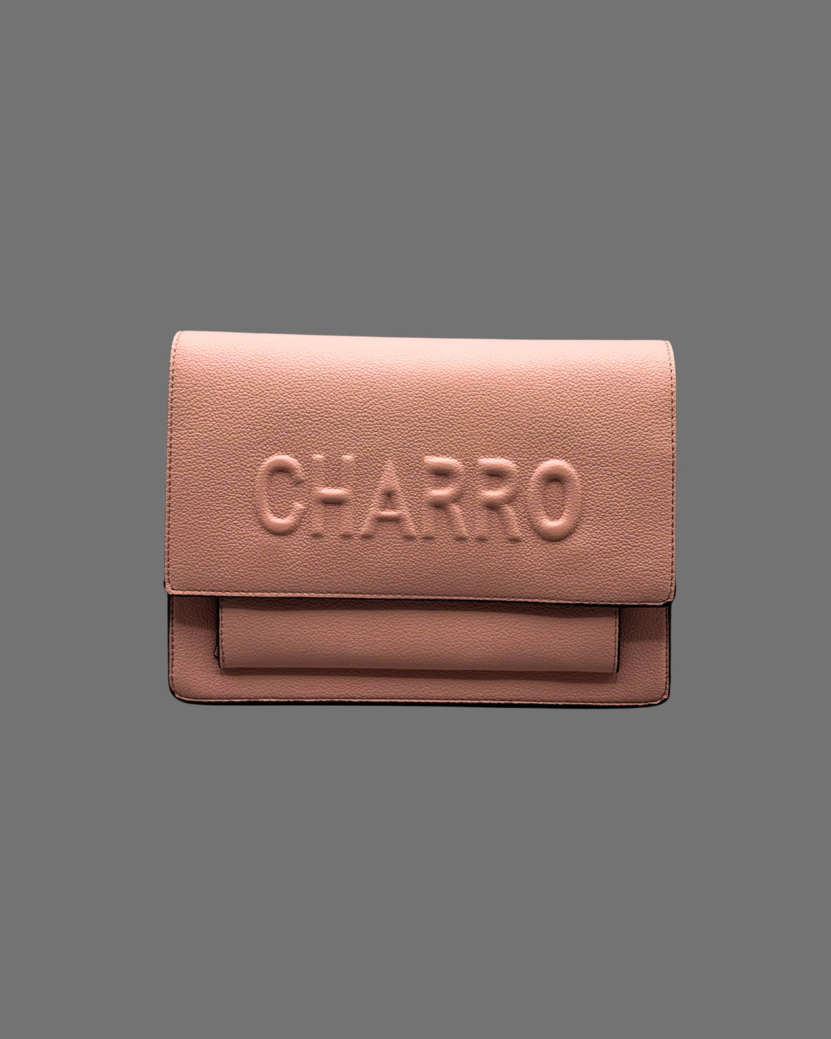 Borsa a Tracolla Charro Rosa Cipria - Ecopelle Elegante