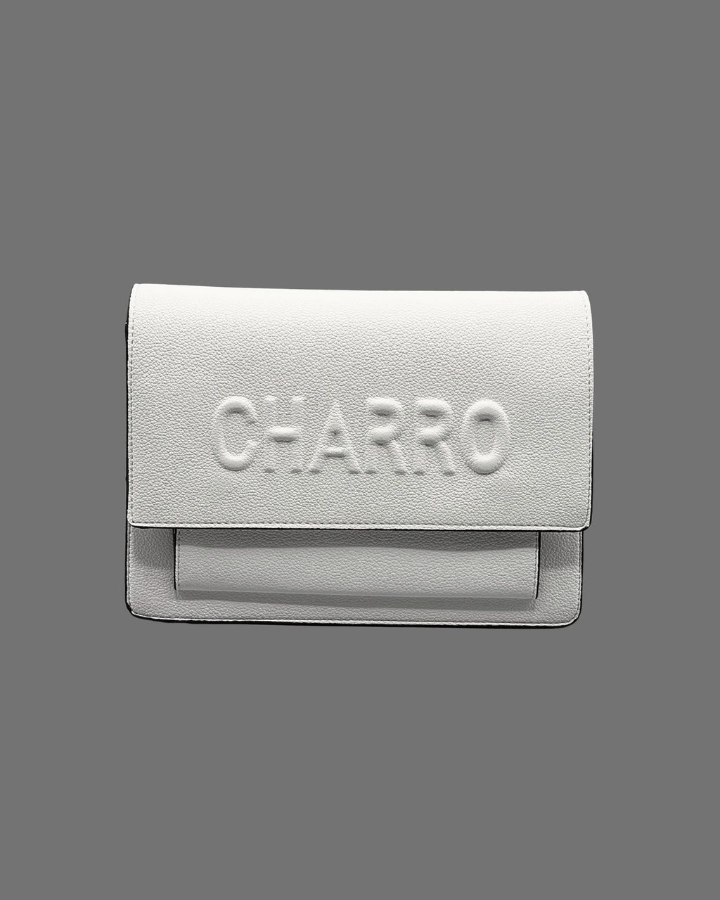 Borsa a Tracolla Charro in Pelle Martellata – Bianco Panna