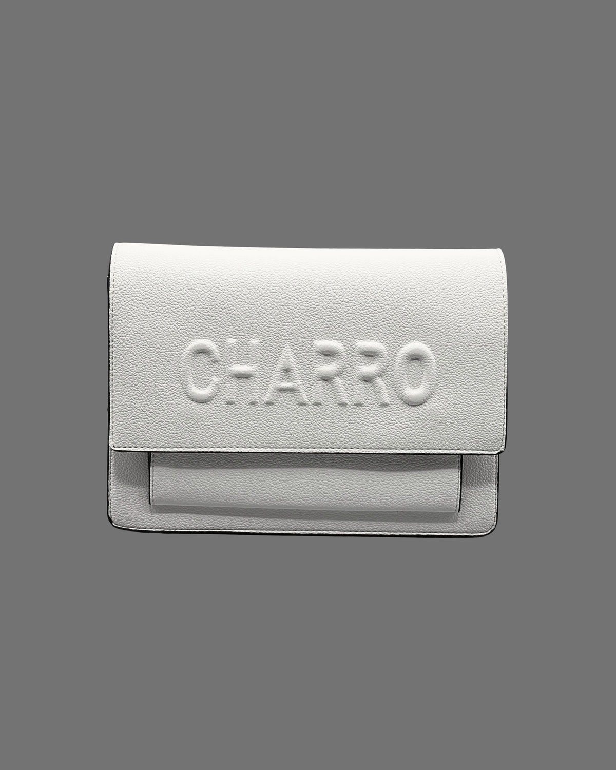 Borsa a Tracolla Charro in Pelle Martellata – Bianco Panna