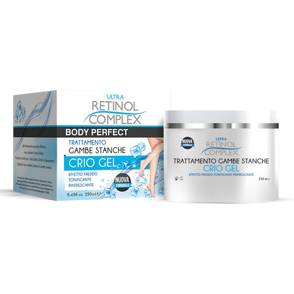Crio Gel Gambe Stanche Effetto Freddo Tonificante — Retinol Complex Body Perfect 250ml