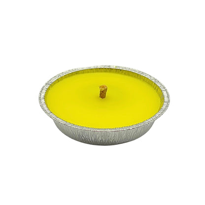 Candela alla Citronella in Vaschetta a Padella (11 cm) – Antizanzare da Esterno ad Ampia Durata