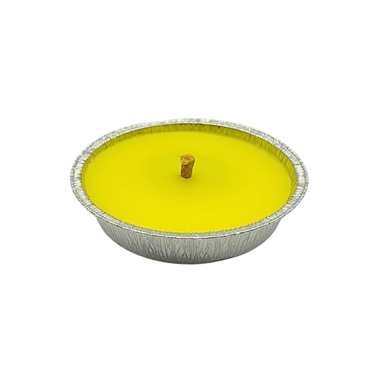 Candela alla Citronella in Vaschetta a Padella (11 cm) – Antizanzare da Esterno ad Ampia Durata