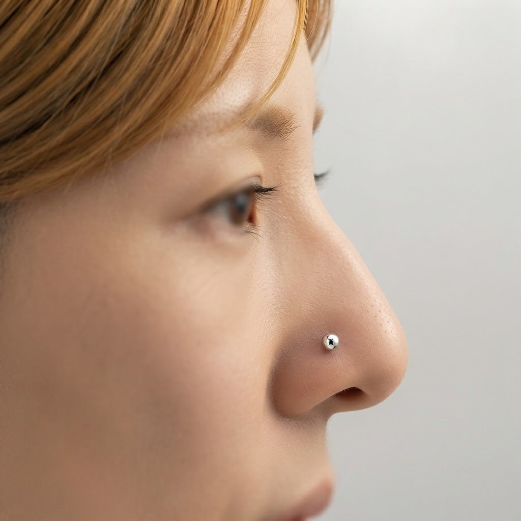 Set 20 Piercing per Naso con Sfera Liscia