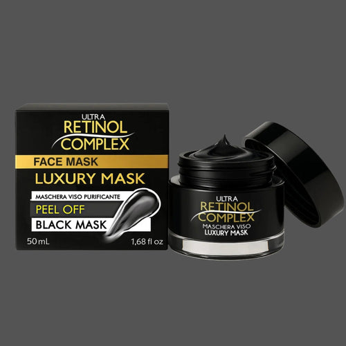 Black Mask Peel Off Retinol Complex Luxury Mask – Maschera Viso Purificante 50ml Donna Italiana
