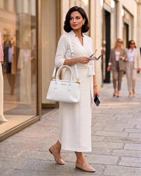 Borsa a mano Coconuda bianca | Mini bag embossed donna