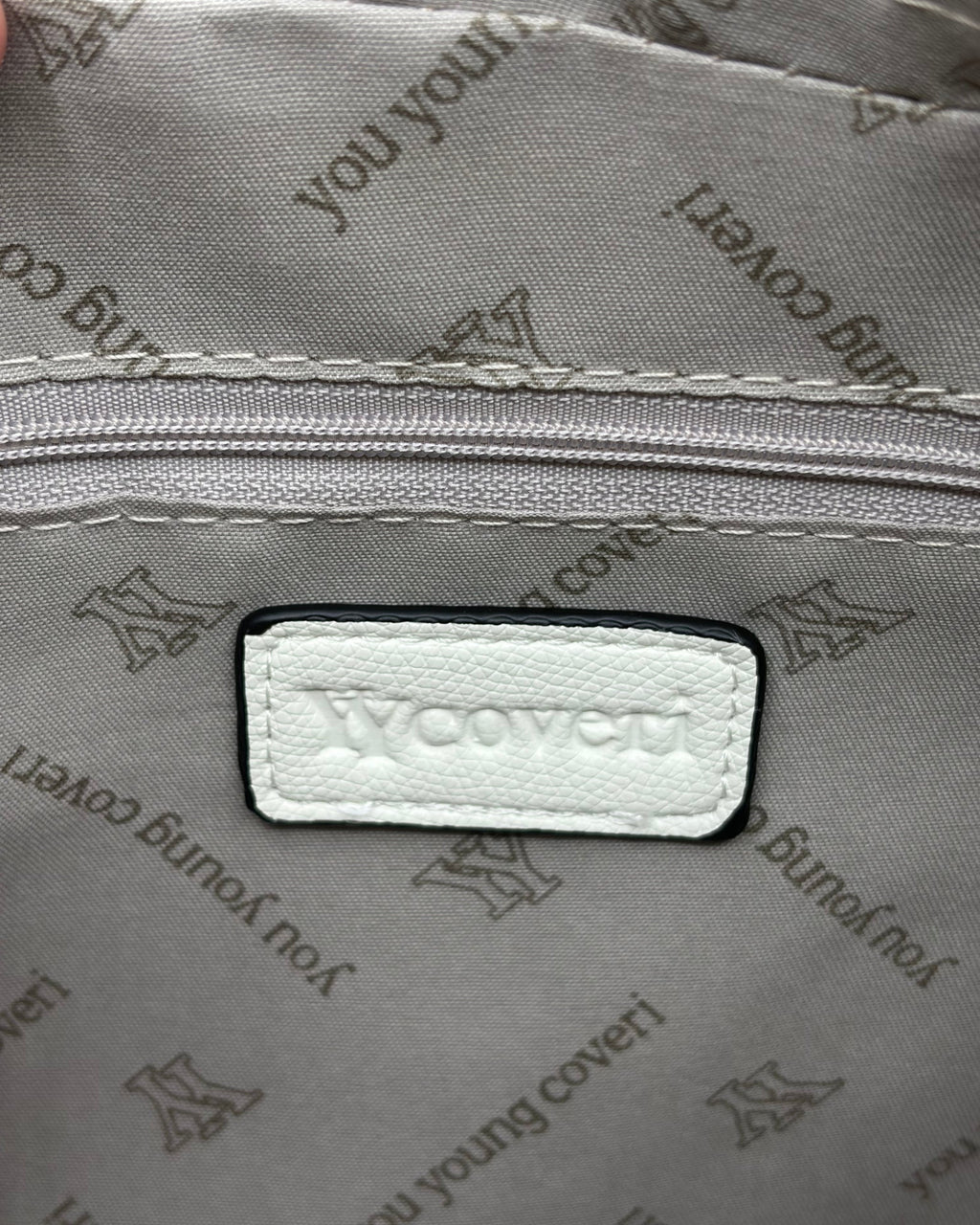 Borsa a mano Coveri bianca | Satchel saffiano donna - Donna Italiana