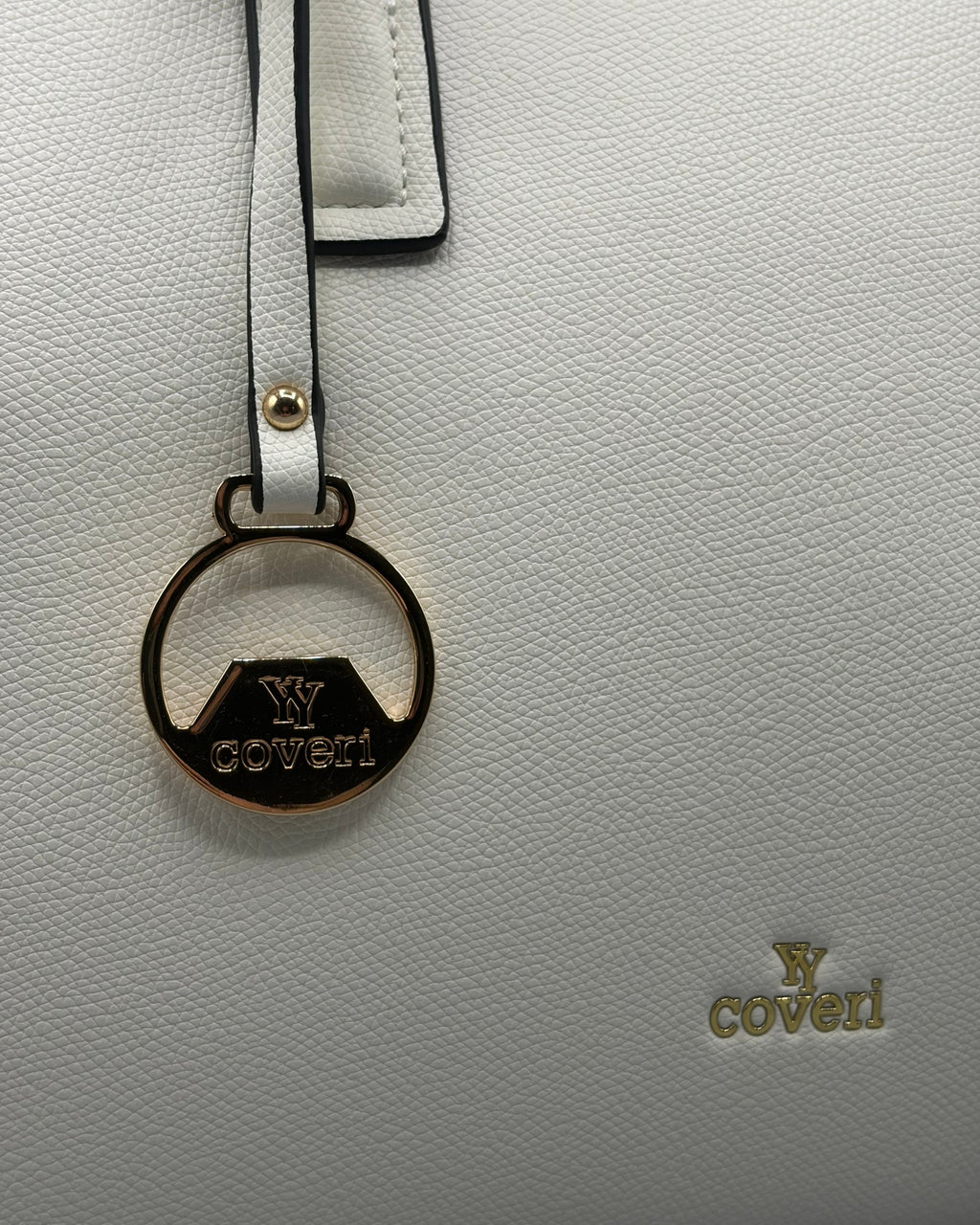 Borsa a mano Coveri bianca | Satchel saffiano donna - Donna Italiana