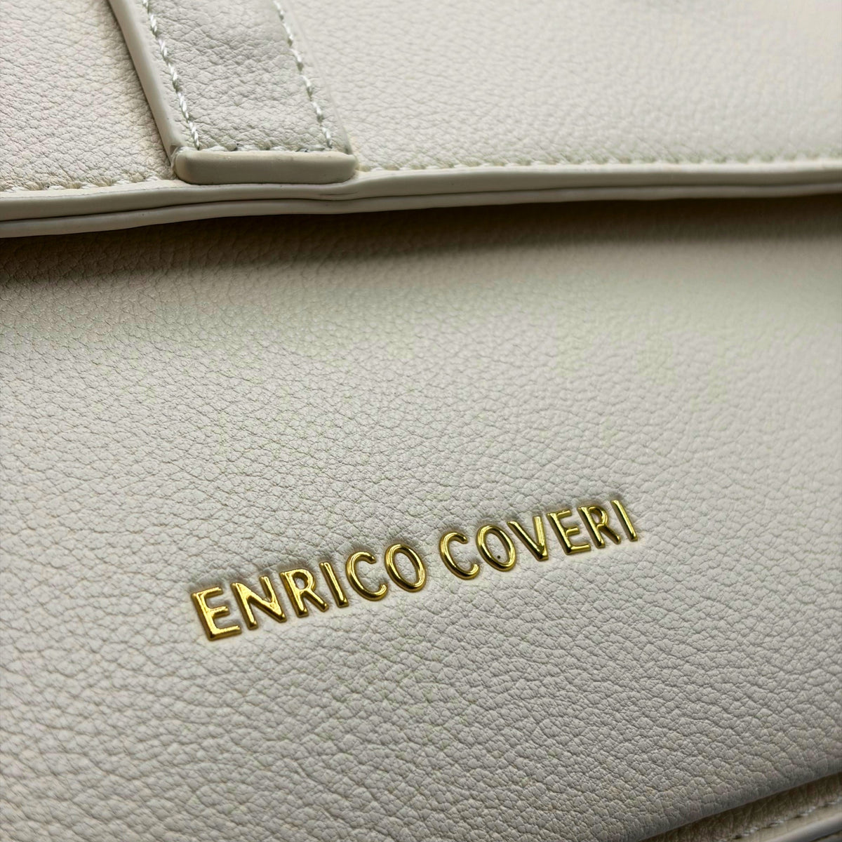 Borsa a Mano e Tracolla Enrico Coveri in Similpelle Beige - Donna Italiana