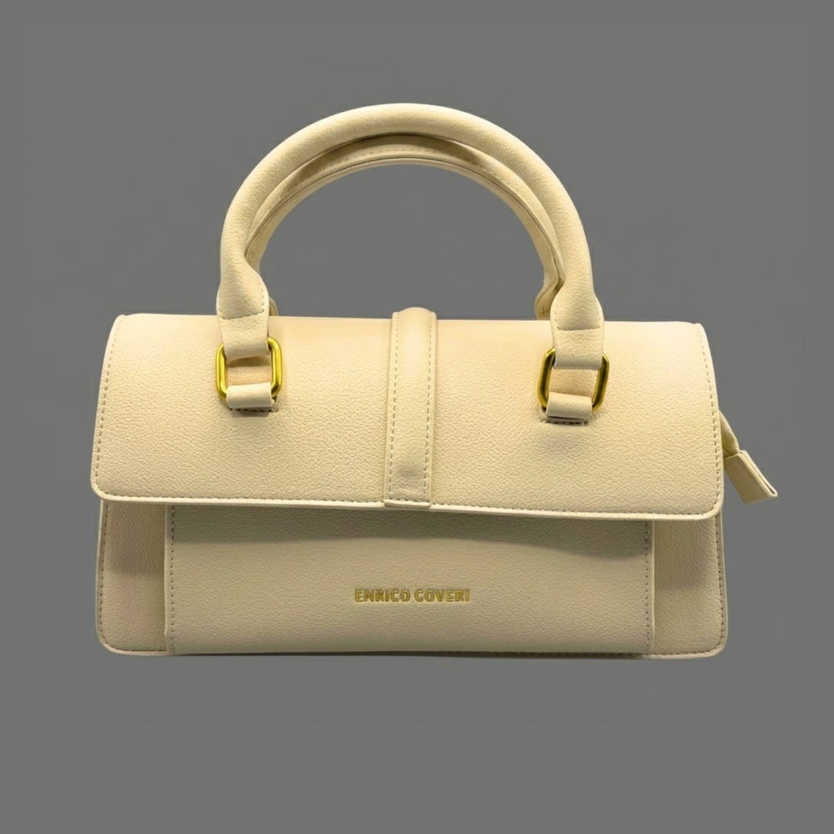 Borsa a Mano e Tracolla Enrico Coveri in Similpelle Beige - Donna Italiana