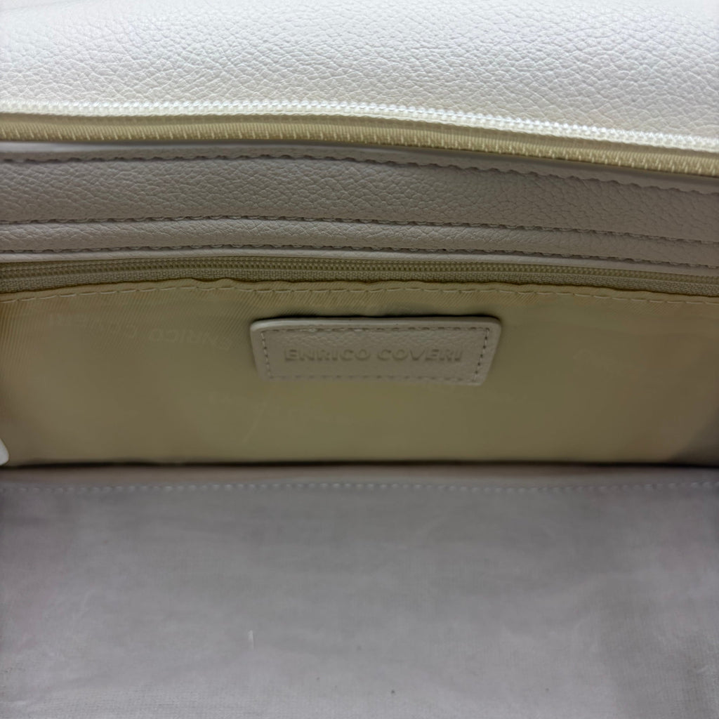 Borsa a Mano e Tracolla Enrico Coveri in Similpelle Beige - Donna Italiana