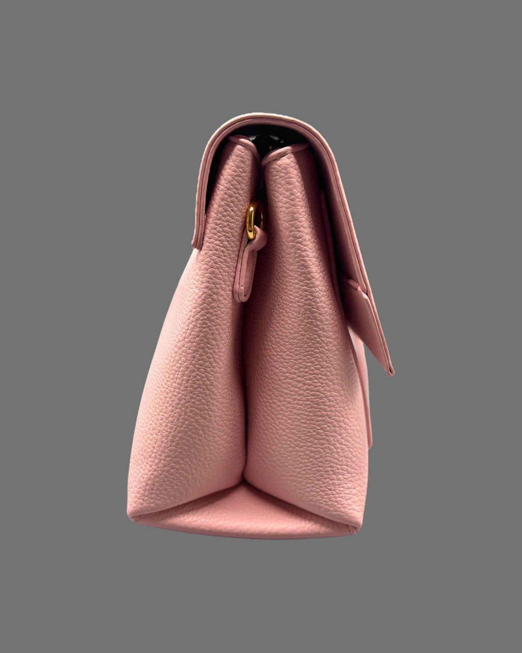 Borsa a Tracolla Coconuda Rosa Confetto con Patta e Chiusura a Passante - Donna Italiana