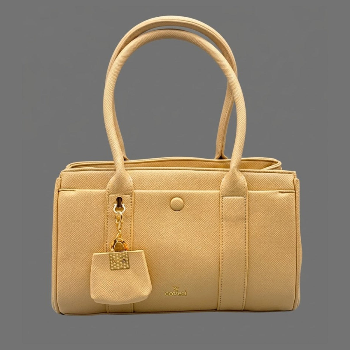 Borsa Coveri beige saffiano con mini bag | Tracolla donna - Donna Italiana
