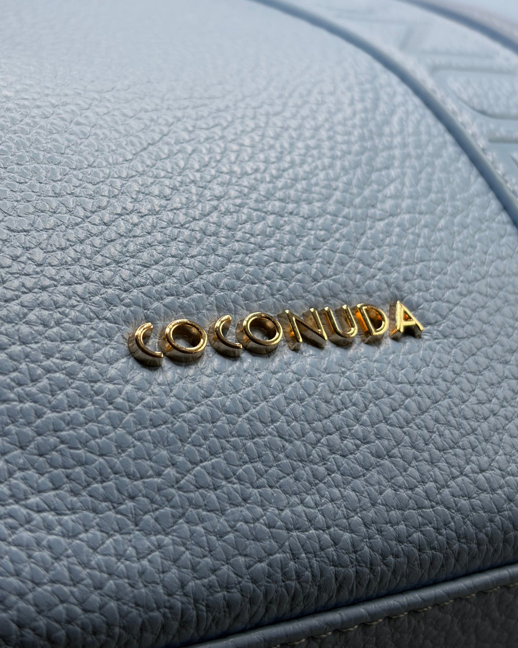 Borsa shopper Coconuda azzurra | Tote logo embossed donna - Donna Italiana