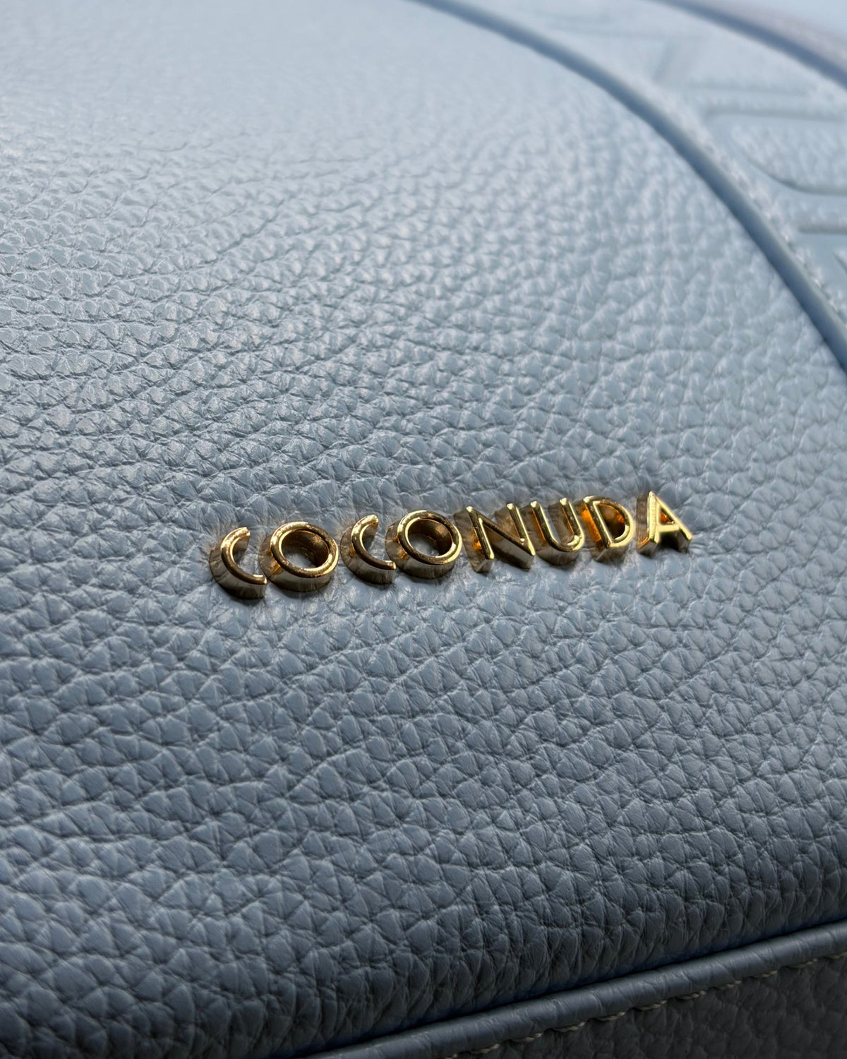 Borsa shopper Coconuda azzurra | Tote logo embossed donna - Donna Italiana