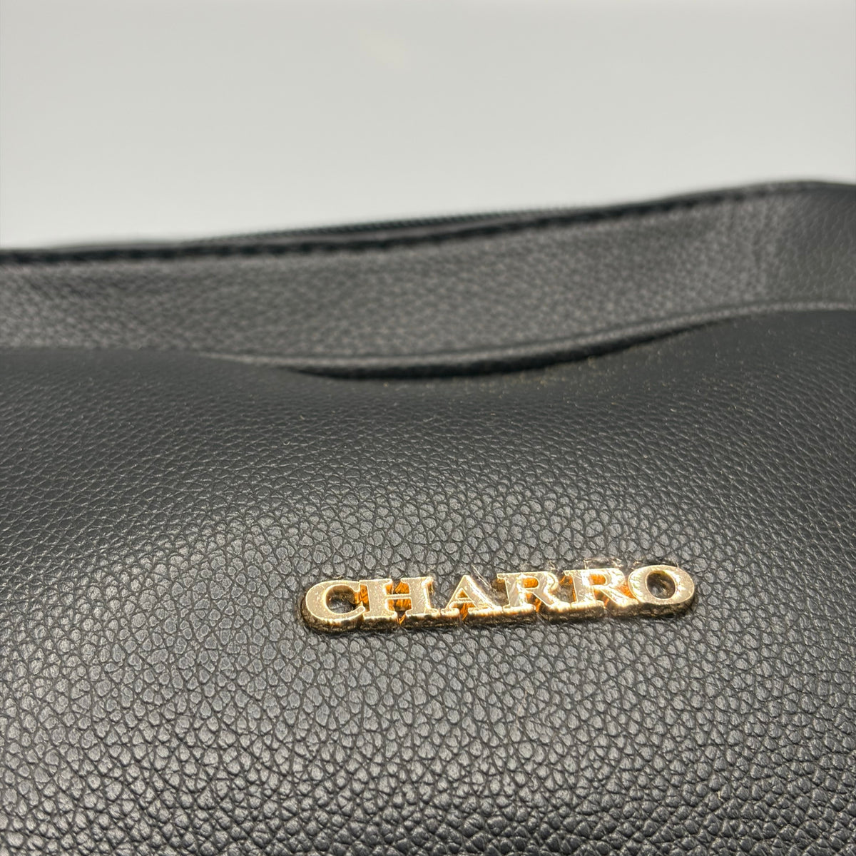 Borsa a Tracolla Nera Charro con Tasca Frontale